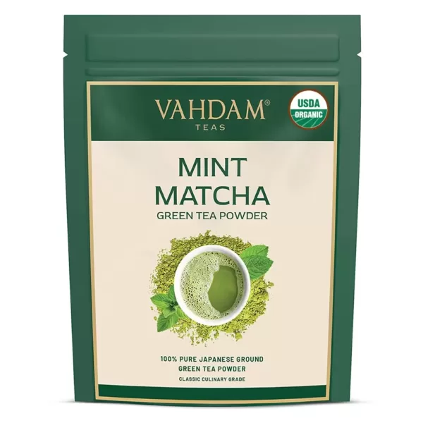 Mint + Japanese Matcha Green Tea Powder